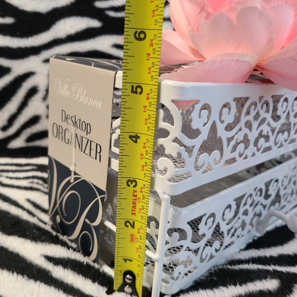 White Metal/Iron Desktop Pullout Drawer Organizer - Picture 4 of 5